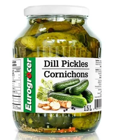 Eurogrocer -Ogorki Konserwowe / Dill Pickles 1500 ML
