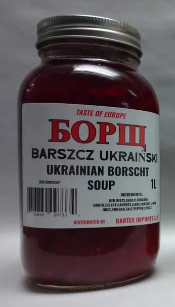 Taste of Europe -Barszcz Ukrainski/ Ukrainian Borscht Soup Local Producer