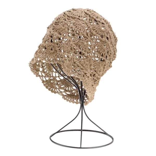 KIM & C Handmade Fashion Net Hat - Khaki