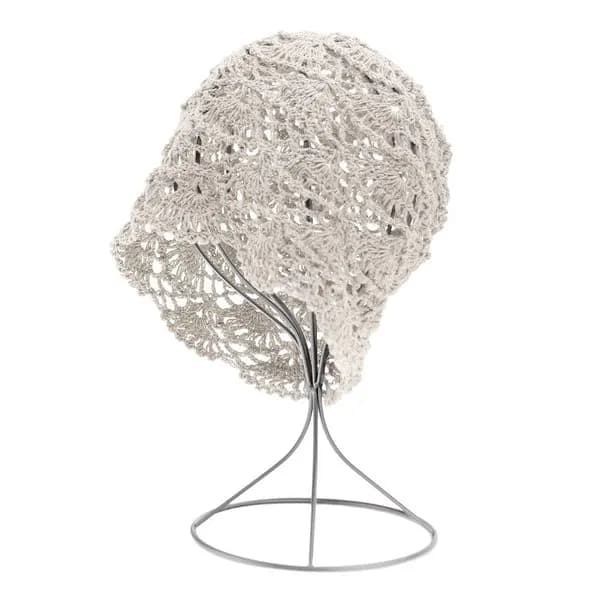 KIM & C Handmade Fashion Net Hat - Beige