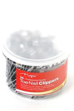 MAGIC COLLECTION Toe Nail Clippers (36pcs/Jar)