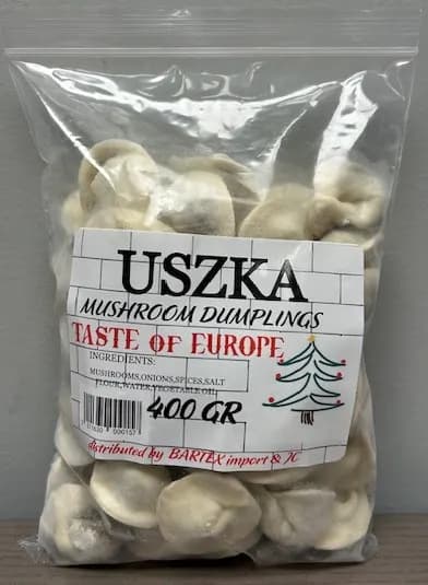 Taste of Europe -Garmaz Uszka Shitake & Wild Mushrooms/ Mushroom Dumplings Local Producer