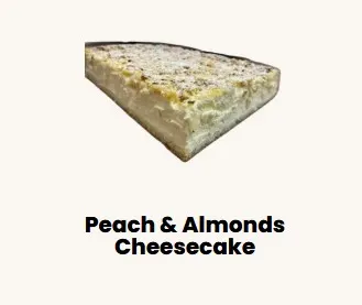 Taste of Europe -Pastry Sernik z brzoskwinia i migdalami/ Cheesecake w/ Peach & Almonds Local Producer (price per kg) #63