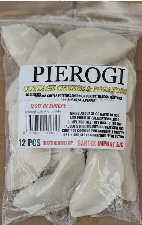 Taste of Europe -Garmaz Pierogi ruskie/ Cottage Cheese & Potato Pierogies Local Producer