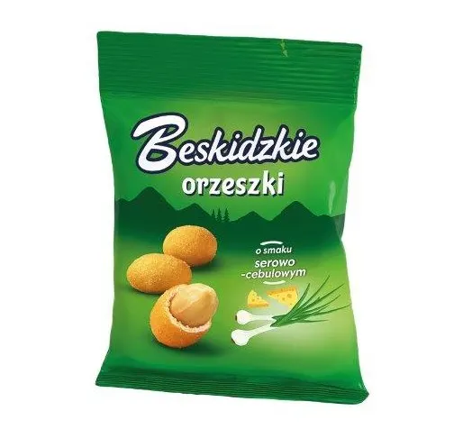 AKSAM -Beskidzkie Orzeszki Ser Cebulka/ Peanuts w/Cheese Onion