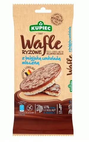 KUPIEC -Wafle ryzowe w czekoladzie mlecznej / Rice cakes with milk chocolate